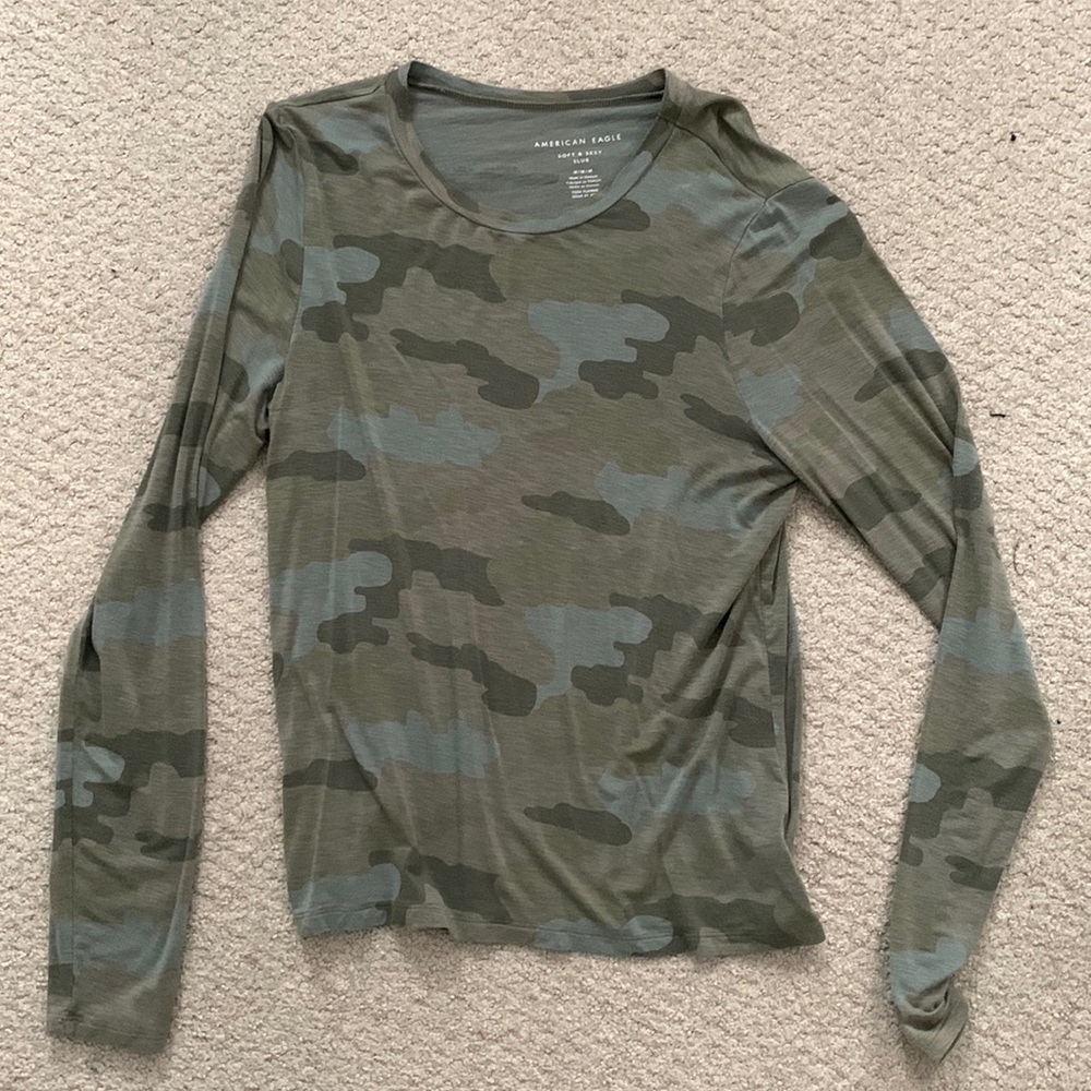 american eagle camo long sleeve